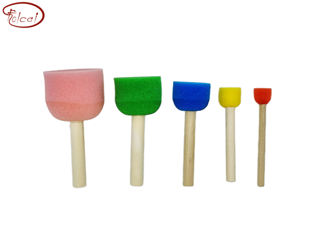 Colorful Kids Foam Brush Set 