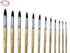 Round 100% Squirrel Hair Artist Brushes