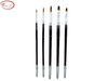 5 PCS Synthetic Brush Set 1 with Aluminum Ferrule and Short Handle