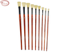 Fan Fishtail Chungking Hog Bristle Oil Paint Brushes