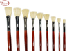 Fan Fishtail Chungking Hog Bristle Oil Paint Brushes