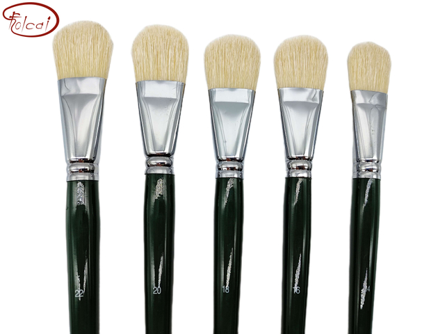 Filbert Big Size Chungking Hog Bristle Oil Paint Brushes