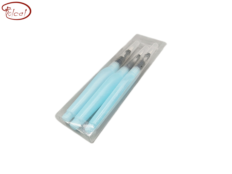 3 pcs Blue Plastic Water Pen Brush Set 
