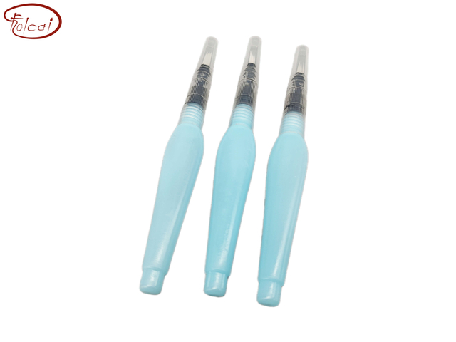 3 pcs Blue Plastic Water Pen Brush Set 