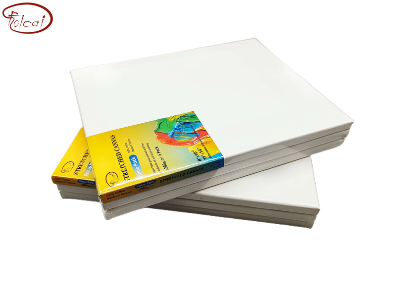 Value Pack 280gsm cotton stretched canvas 6 Pack