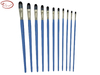 Filbert Bicolor Premium Synthetic Brush Set with Nickel Plated Brass Ferrule and Long Handle