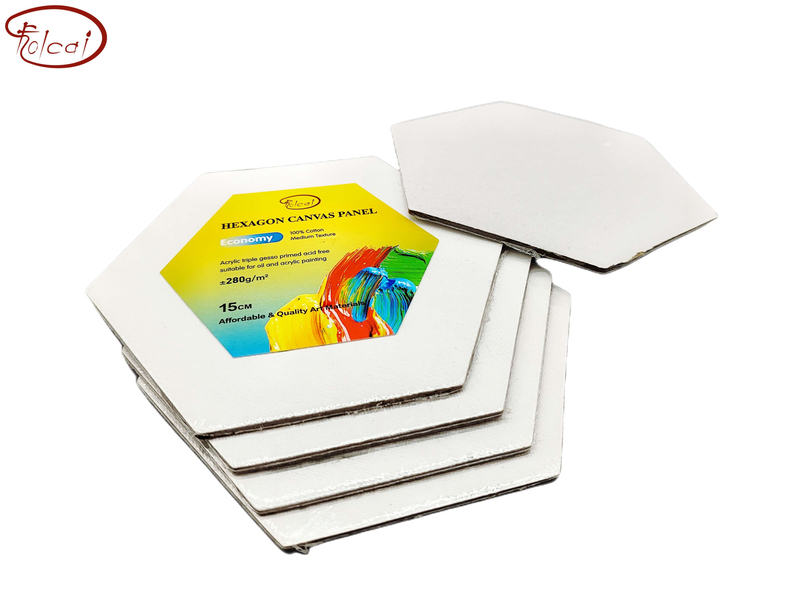 280gsm 100% Cotton Hexagon Canvas Panel