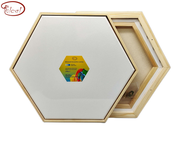 Artist Hexagon Floating Canvas 350gsm 100% Cotton