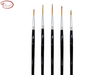 Liner Synthetic Brush Set with Aluminum Ferrule and Short Handle