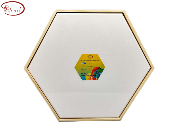 Artist Hexagon Floating Canvas 350gsm 100% Cotton