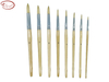 Round Interlocked Chungking Hog Bristle Oil Paint Brushes with Short Handle