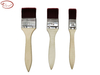 Red Wine Nylon Hair Flat Brush Set with Aluminum Ferrule and Short Handle