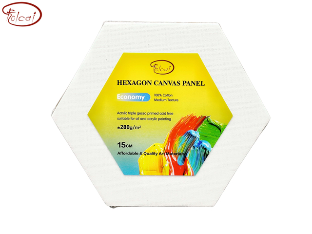 280gsm 100% Cotton Hexagon Canvas Panel