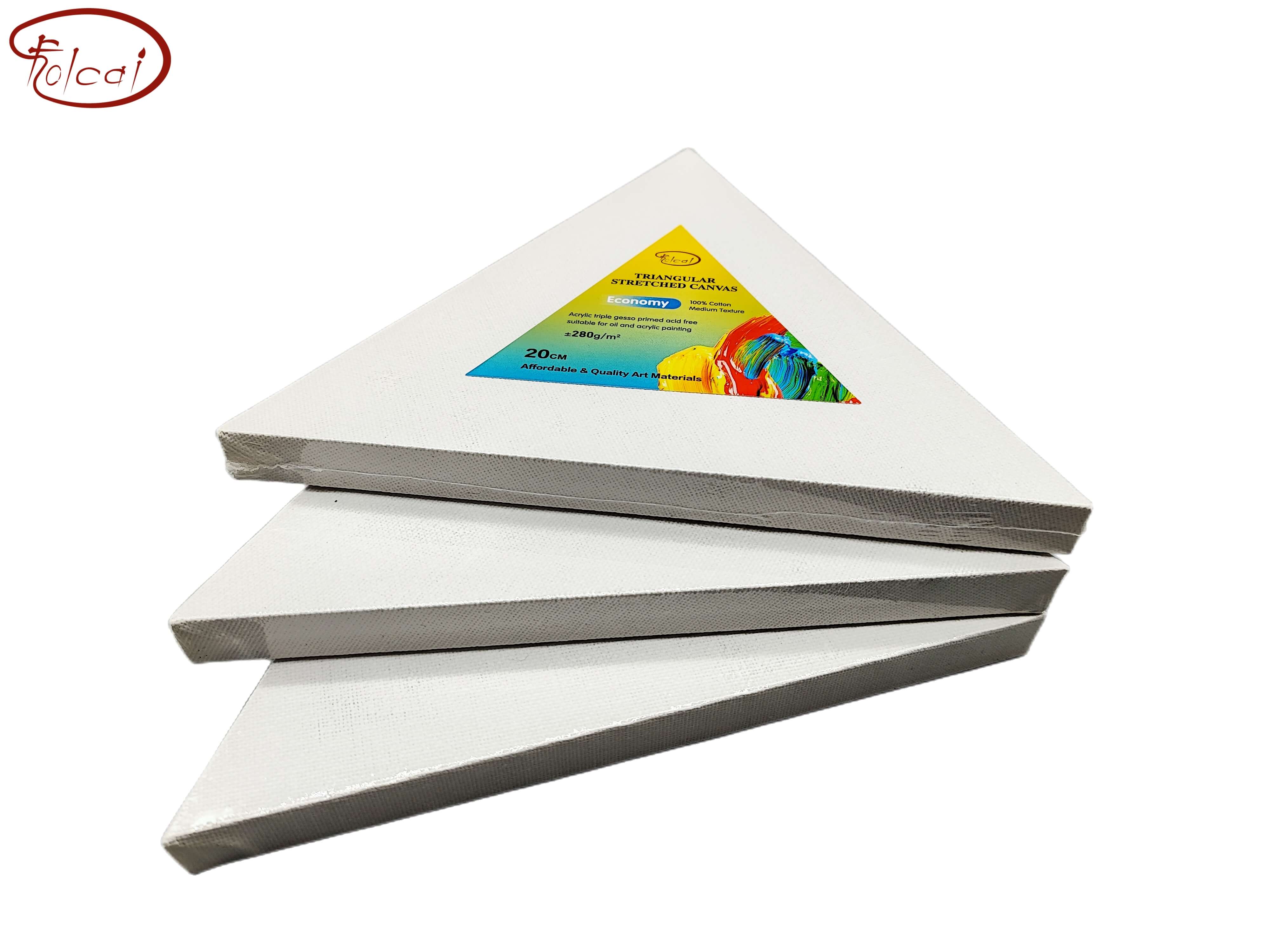 280gsm cotton Triangular stretched canvas