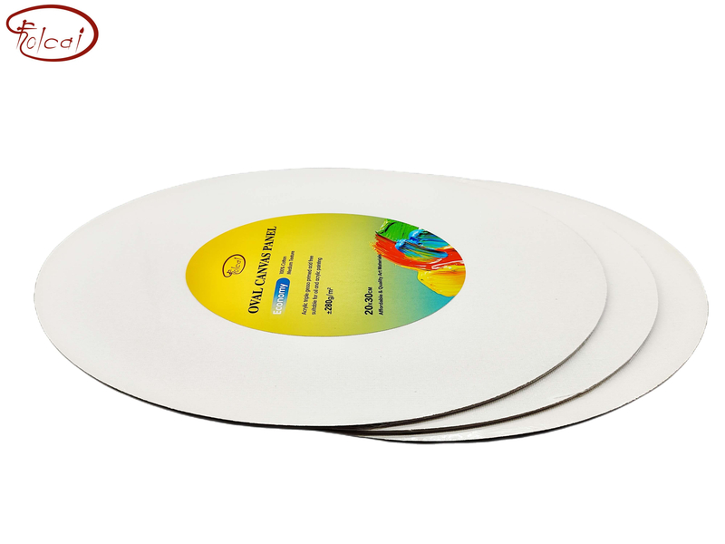 280gsm 100% Cotton Oval Canvas Panel