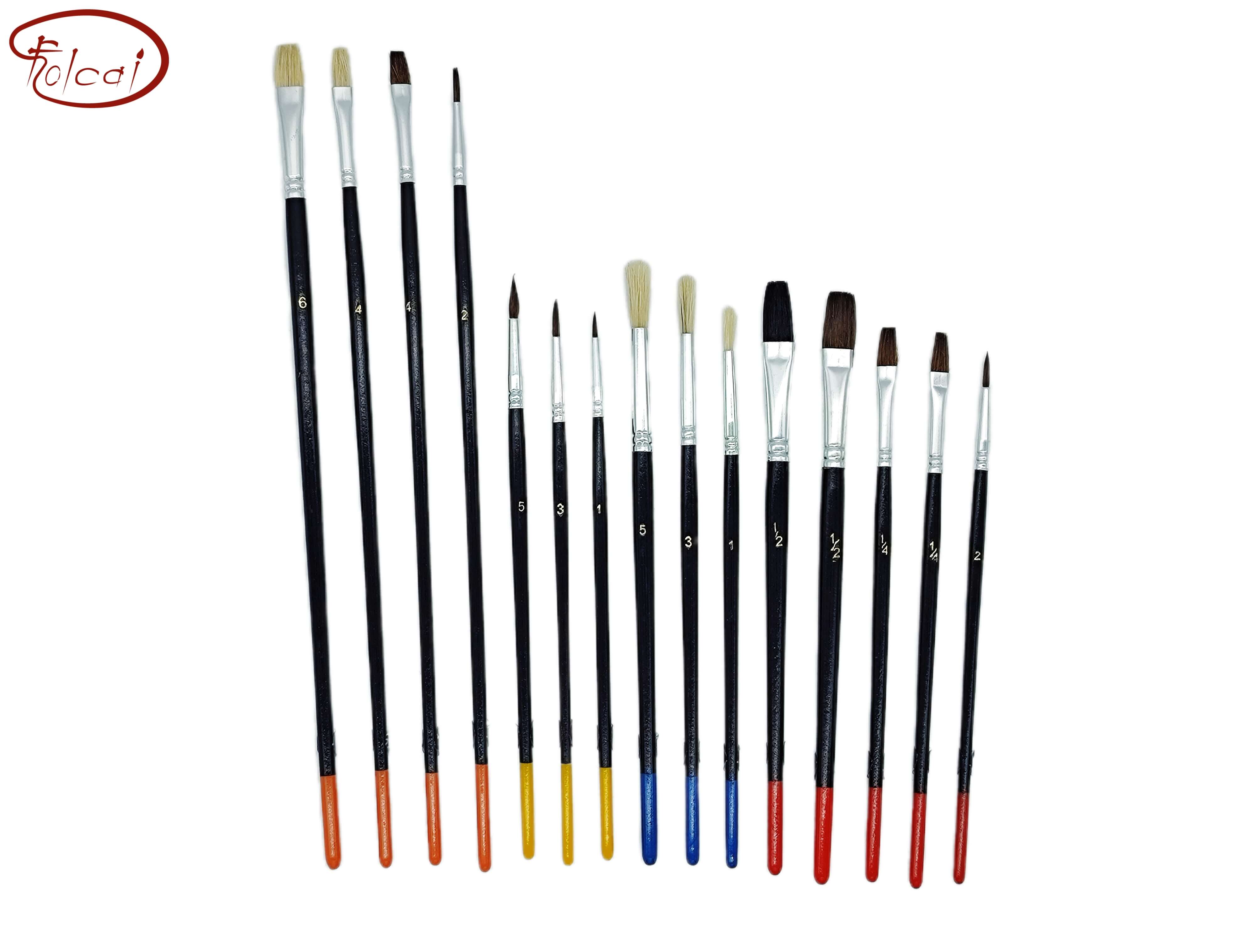 15 pcs value pack painting brush set 