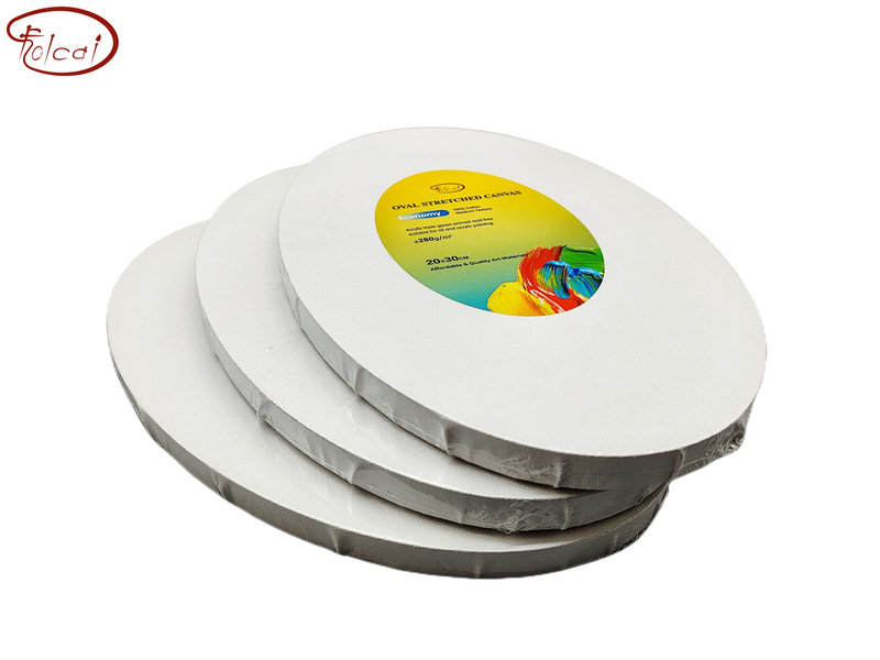 280gsm cotton Oval stretched canvas