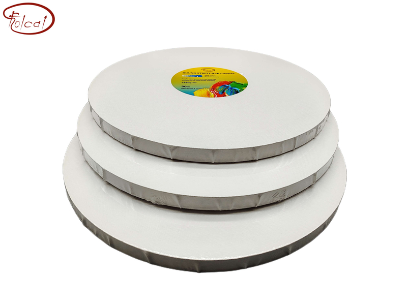 280gsm cotton Round stretched canvas